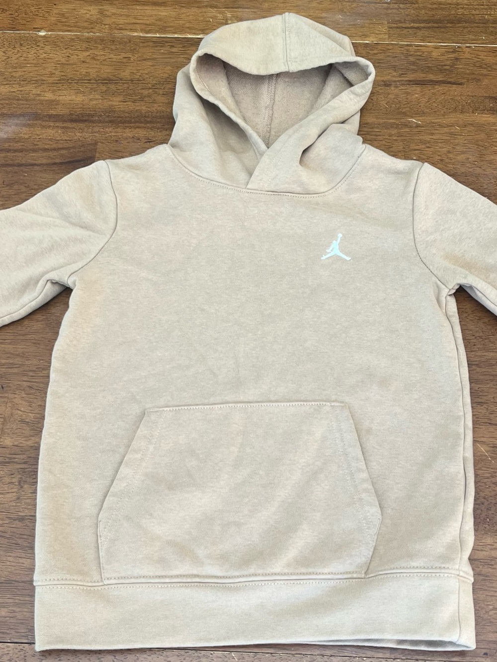 Jordan Youth Large Beige Hoodie Pullover Sweatshirt Kids Streetwear Athleisure